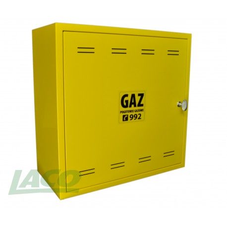 Obudowa metalowa GAZ (500x500x250) /żółta
